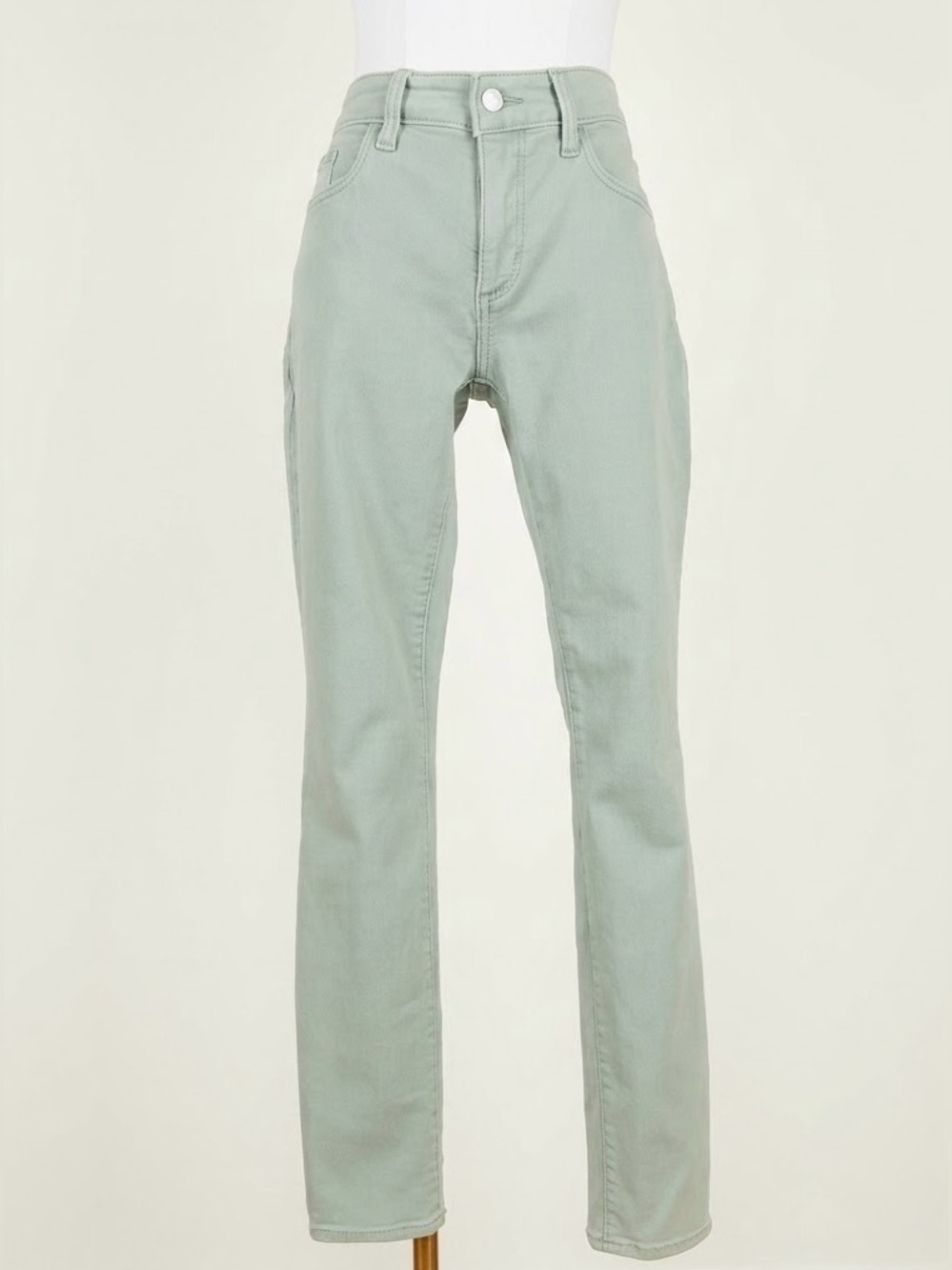 NWT Universal Thread Mid-Rise Skinny Jeans Sage Green 4/27R Stretch Cotton⁠
